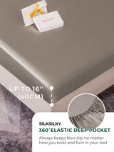[Gray] SilkSilky  Bedding Set 004