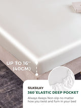 [White] SilkSilky  Bedding Set 004