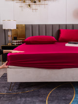 [Wine] SilkSilky  Bedding Set 007