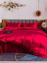 [Wine] SilkSilky  Bedding Set 003