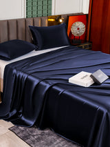 [Dark Blue] SilkSilky  Bedding Set 004