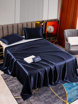 [Dark Blue] SilkSilky  Bedding Set 002