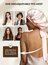 [Light Pink] SilkSilky  Sleep Cap 007