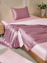 [PaleMauve+LightPink] SilkSilky  Bedding Set 001