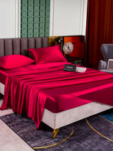 [Wine] SilkSilky  Bedding Set 005