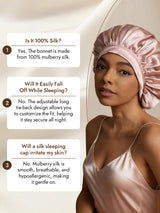 [Pink] SilkSilky  Sleep Cap 013