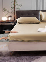 [Beige] SilkSilky  Bedding Set 006