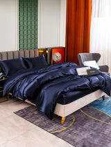 [Dark Blue] SilkSilky  Bedding Set 002