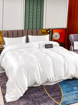 [White] SilkSilky  Bedding Set 003