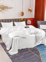 [White] SilkSilky  Bedding Set 003