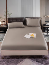 [Gray] SilkSilky  Bedding Set 001