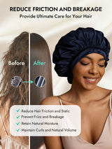 [Dark Blue] SilkSilky  Sleep Cap 006