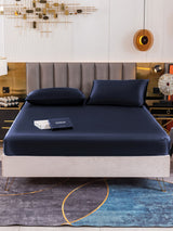 [Dark Blue] SilkSilky  Bedding Set 002
