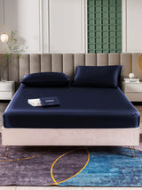 [Dark Blue] SilkSilky  Bedding Set 002