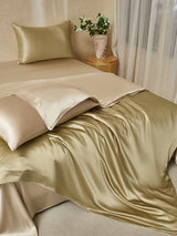 [Beige+Khaki] SilkSilky  Bedding Set 001
