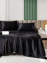[Black] SilkSilky  Bedding Set 001