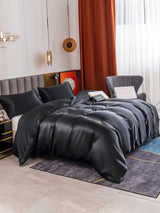 [Black] SilkSilky  Bedding Set 004
