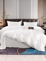 [White] SilkSilky  Bedding Set 001