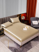 [Beige] SilkSilky  Bedding Set 002