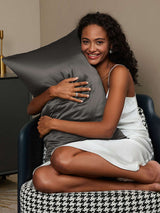 [Dark Gray] SilkSilky  Pillowcases 002