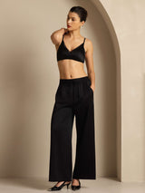 [Black] SilkSilky  Women's Pants 003
