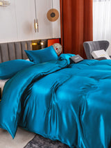 [Teal] SilkSilky  Bedding Set 005
