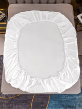 [White] SilkSilky  Bedding Set 003