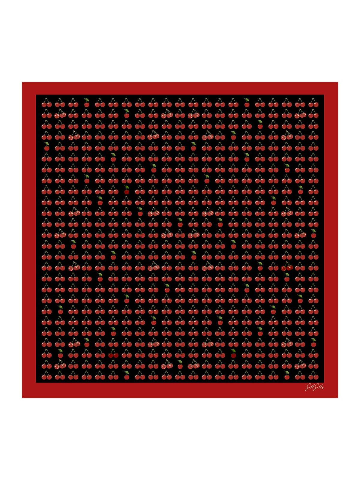 [Black Cherry] SilkSilky Scarf 001