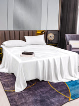 [White] SilkSilky  Bedding Set 005
