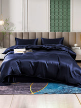 [Dark Blue] SilkSilky  Bedding Set 001