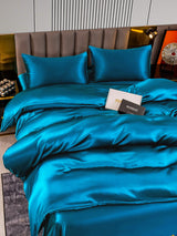 [Teal] SilkSilky  Bedding Set 003