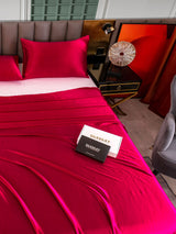 [Wine] SilkSilky  Bedding Set 004