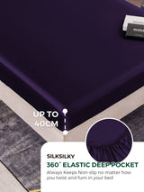 [Deep Purple] SilkSilky  Bedding Set 004