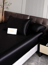 [Black] SilkSilky  Bedding Set 006