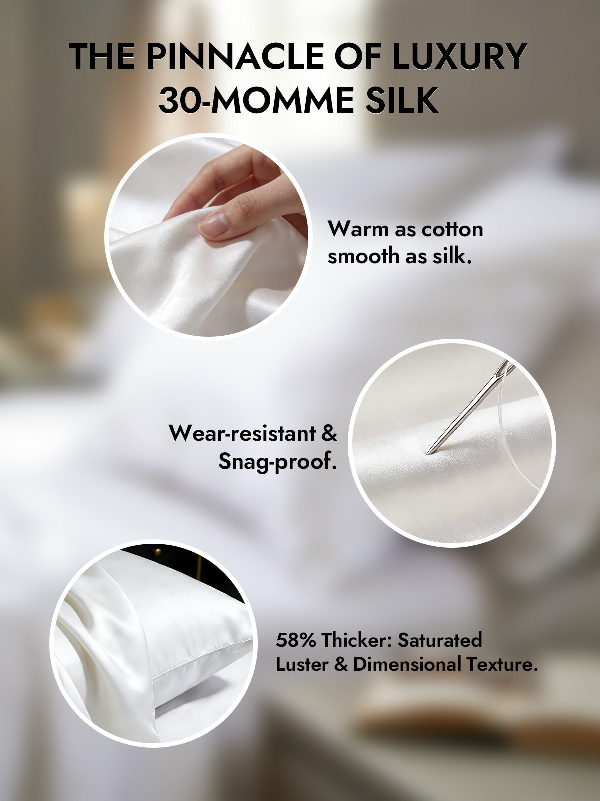 [White] SilkSilky  Pillowcases 002