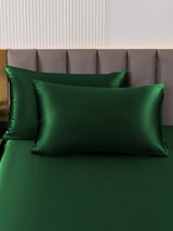 [Dark Green] SilkSilky  Pillowcases 001