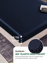 [Dark Blue] SilkSilky  Bedding Set 004