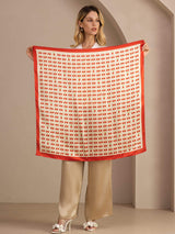 [Beige Cherry] SilkSilky  Scarf 003