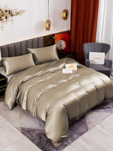 [Khaki] SilkSilky  Bedding Set 001