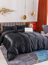 [Black] SilkSilky  Bedding Set 001