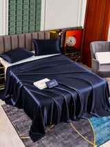 [Dark Blue] SilkSilky  Bedding Set 002