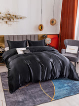 [Black] SilkSilky  Bedding Set 005
