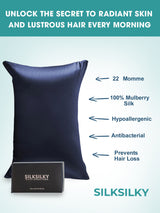 [Dark Blue] SilkSilky  Pillowcases 003