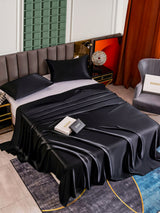 [Black] SilkSilky  Bedding Set 002