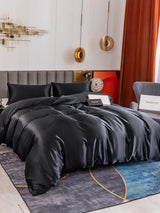 [Black] SilkSilky  Bedding Set 003
