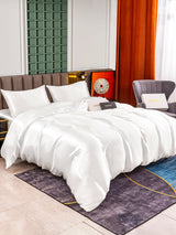 [White] SilkSilky  Bedding Set 002