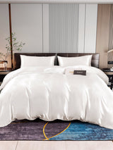 [White] SilkSilky  Bedding Set 001