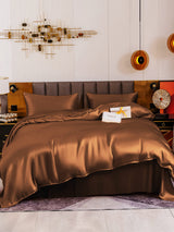 [Coffee] SilkSilky  Bedding Set 002