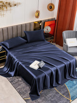 [Dark Blue] SilkSilky  Bedding Set 001