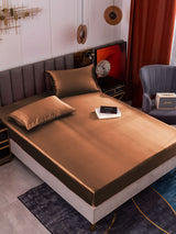 [Coffee] SilkSilky  Bedding Set 001